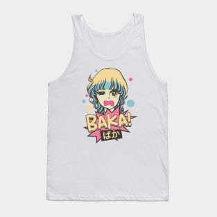 Baka! Japanese Aesthetic Otaku Girl Vintage Tank Top